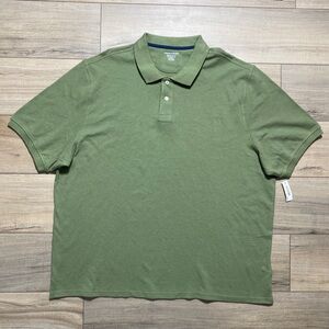 Amazon Essentials Mens 100% Cotton Pique Short Sleeve Polo Shirt Size‎ XXL Green